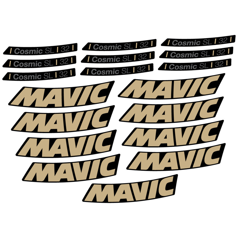Stickers Compatible Decal Mavic Cosmic SL 32 2025 compatibles - Autocollants roue vélo route