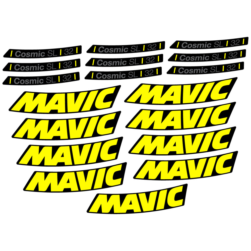 Stickers Compatible Decal Mavic Cosmic SL 32 2025 compatibles - Autocollants roue vélo route
