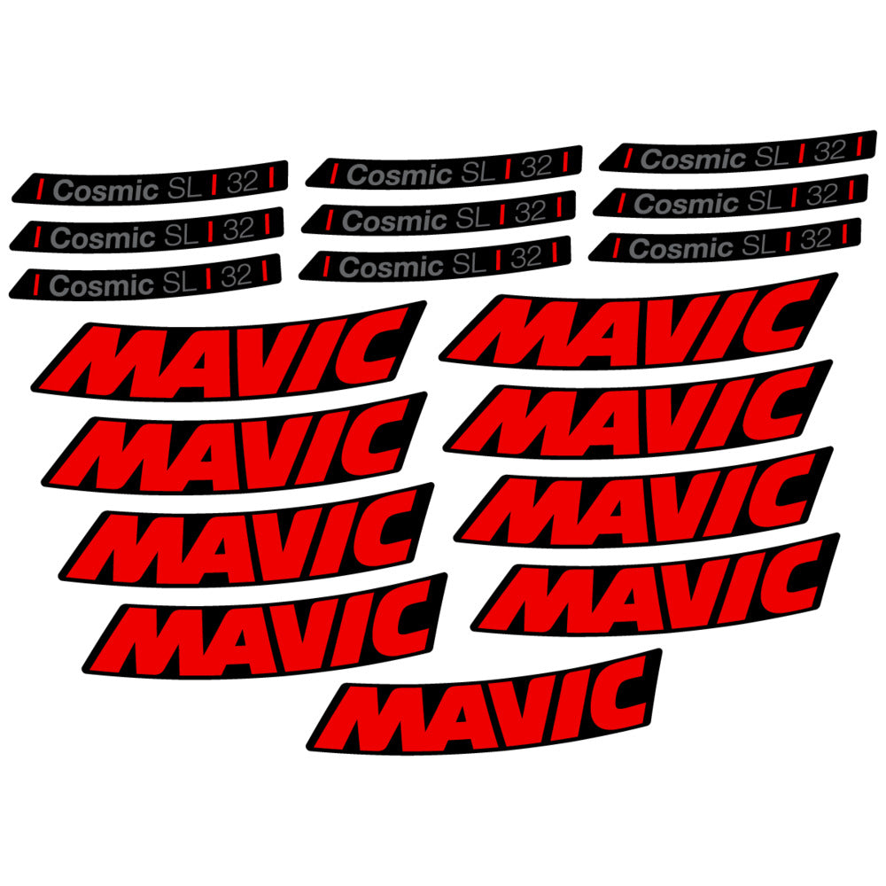 Stickers Compatible Decal Mavic Cosmic SL 32 2025 compatibles - Autocollants roue vélo route