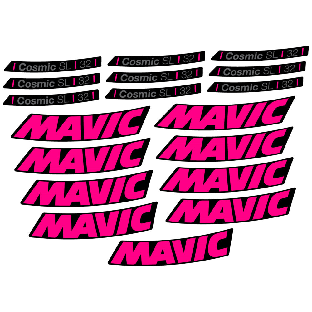 Stickers Compatible Decal Mavic Cosmic SL 32 2025 compatibles - Autocollants roue vélo route