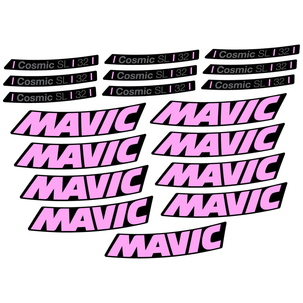 Stickers Compatible Decal Mavic Cosmic SL 32 2025 compatibles - Autocollants roue vélo route