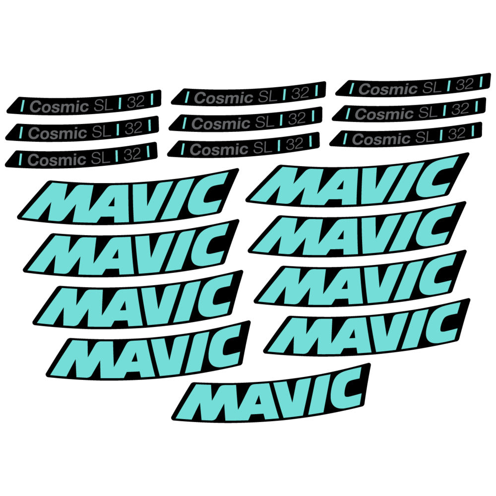 Stickers Compatible Decal Mavic Cosmic SL 32 2025 compatibles - Autocollants roue vélo route