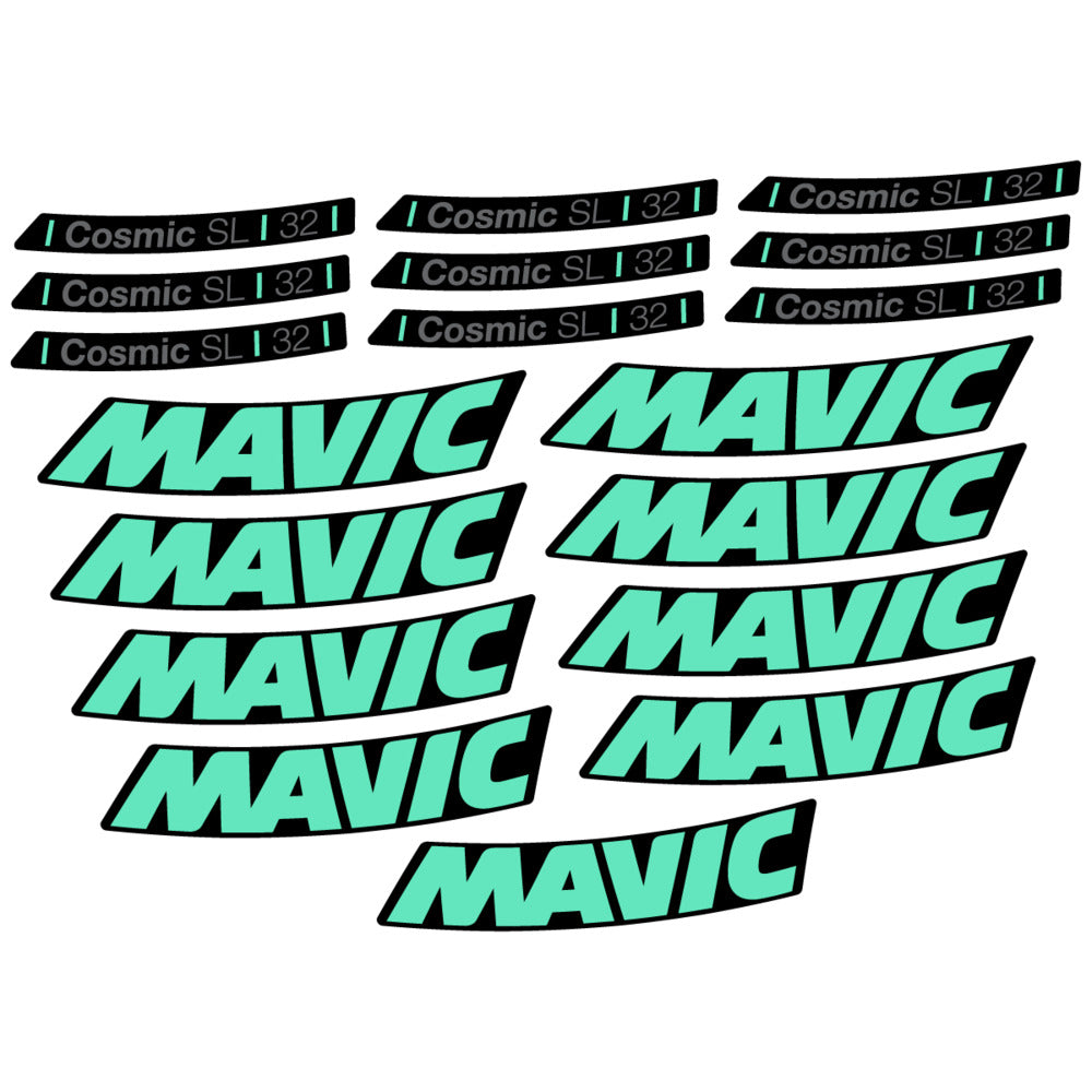 Stickers Compatible Decal Mavic Cosmic SL 32 2025 compatibles - Autocollants roue vélo route