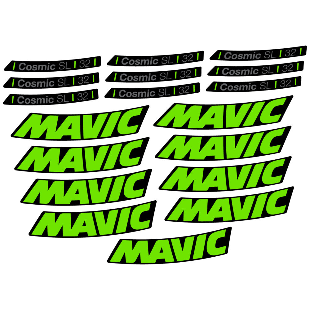 Stickers Compatible Decal Mavic Cosmic SL 32 2025 compatibles - Autocollants roue vélo route