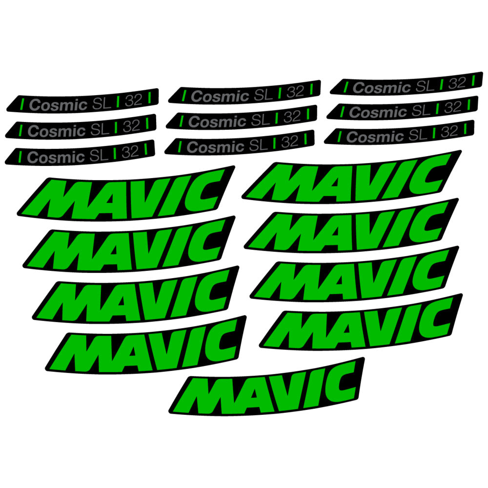 Stickers Compatible Decal Mavic Cosmic SL 32 2025 compatibles - Autocollants roue vélo route