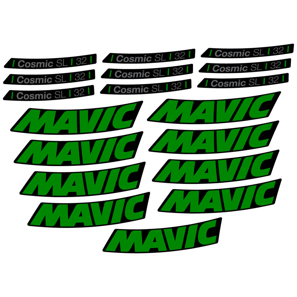Stickers Compatible Decal Mavic Cosmic SL 32 2025 compatibles - Autocollants roue vélo route