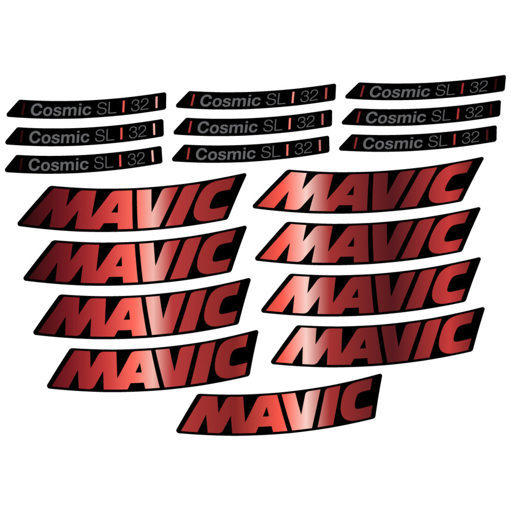 Stickers Compatible Decal Mavic Cosmic SL 32 2025 compatibles - Autocollants roue vélo route