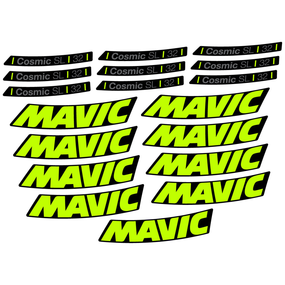 Stickers Compatible Decal Mavic Cosmic SL 32 2025 compatibles - Autocollants roue vélo route