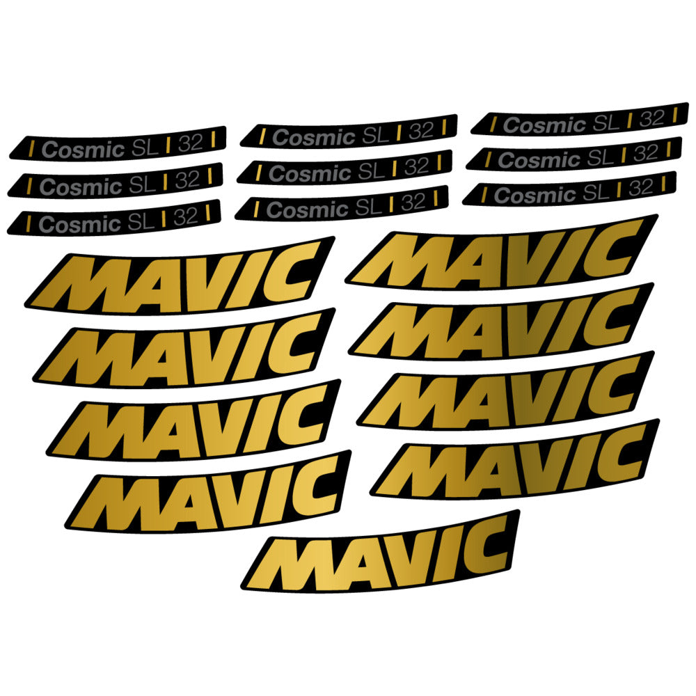 Stickers Compatible Decal Mavic Cosmic SL 32 2025 compatibles - Autocollants roue vélo route