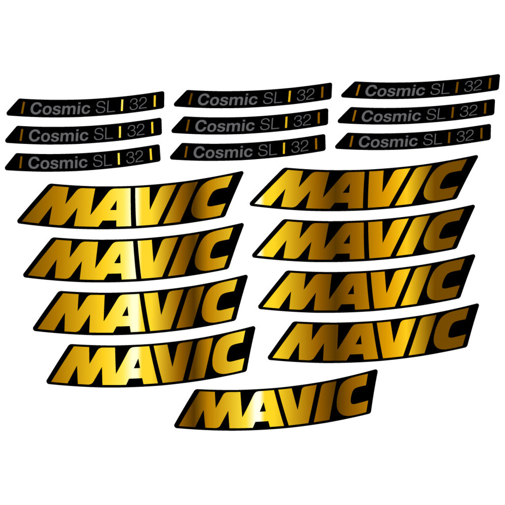Stickers Compatible Decal Mavic Cosmic SL 32 2025 compatibles - Autocollants roue vélo route