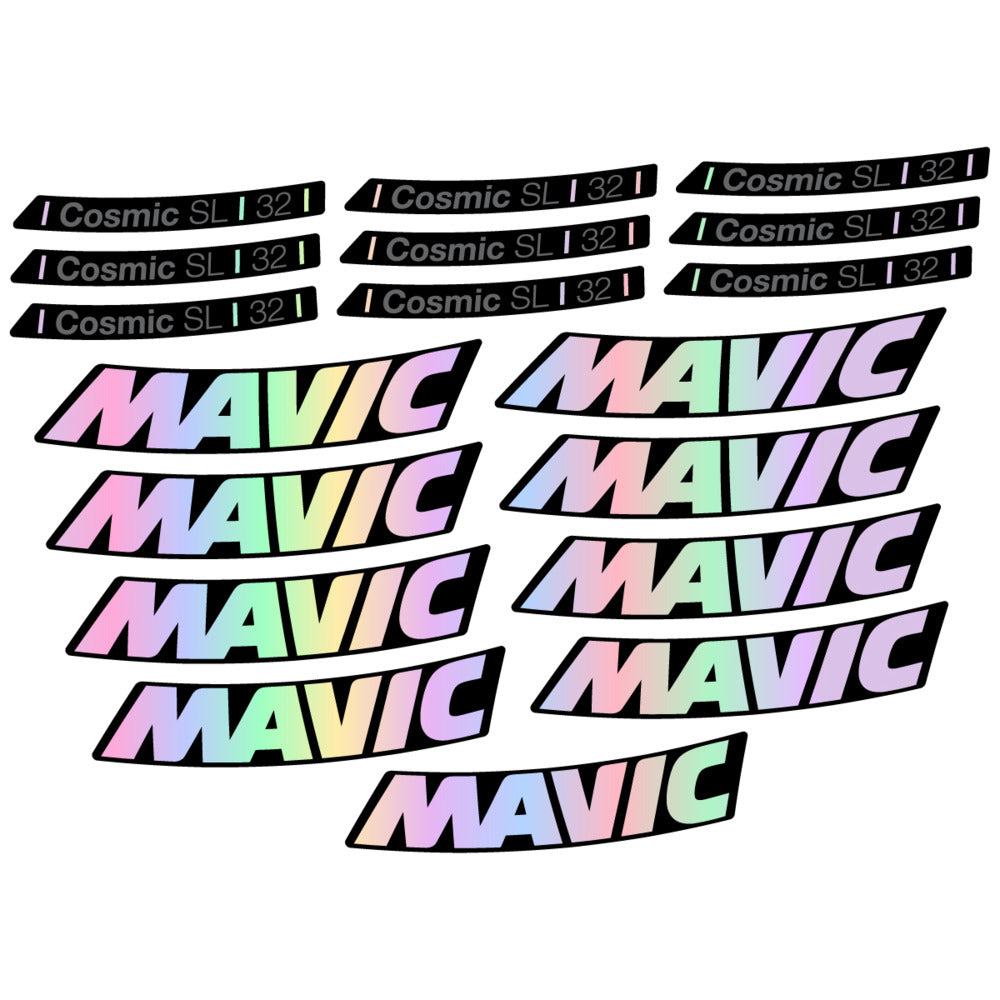 Stickers Compatible Decal Mavic Cosmic SL 32 2025 compatibles - Autocollants roue vélo route