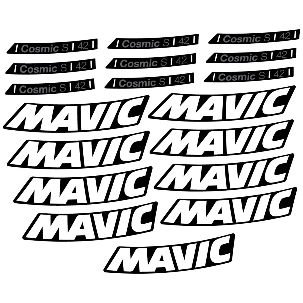 Stickers Compatible Decal Mavic Cosmic S 42 DISC 2025 compatibles - Autocollants roue vélo route