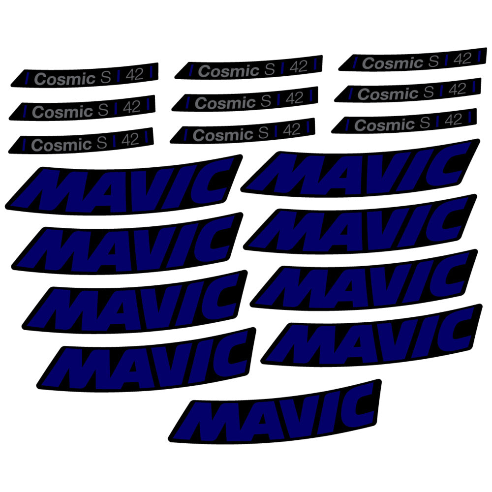Stickers Compatible Decal Mavic Cosmic S 42 DISC 2025 compatibles - Autocollants roue vélo route
