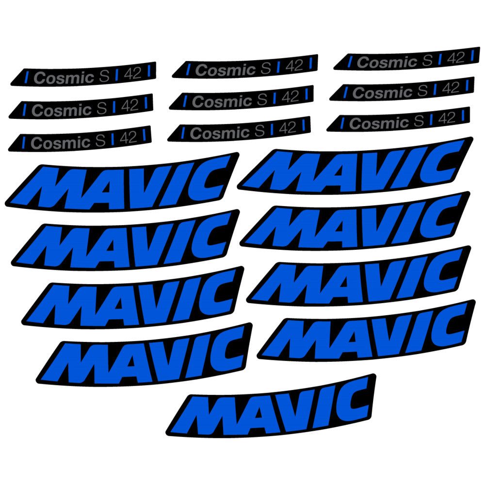 Stickers Compatible Decal Mavic Cosmic S 42 DISC 2025 compatibles - Autocollants roue vélo route
