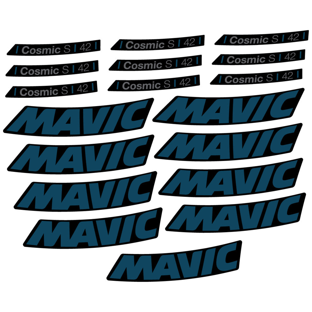 Stickers Compatible Decal Mavic Cosmic S 42 DISC 2025 compatibles - Autocollants roue vélo route