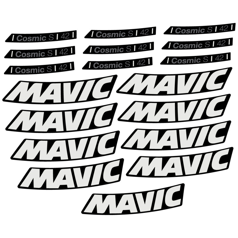 Stickers Compatible Decal Mavic Cosmic S 42 DISC 2025 compatibles - Autocollants roue vélo route