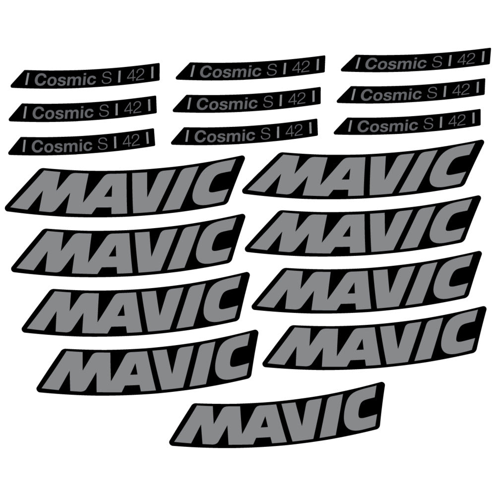 Stickers Compatible Decal Mavic Cosmic S 42 DISC 2025 compatibles - Autocollants roue vélo route