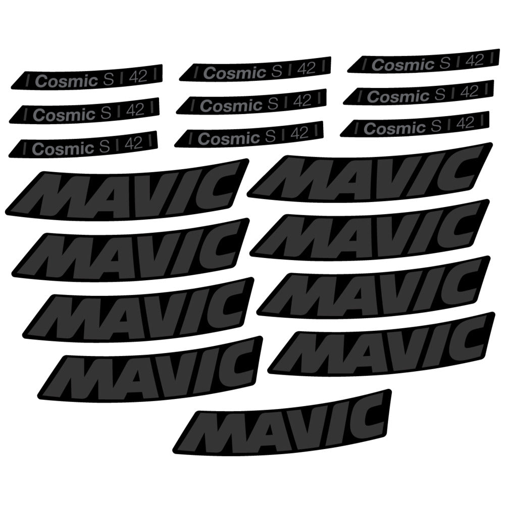 Stickers Compatible Decal Mavic Cosmic S 42 DISC 2025 compatibles - Autocollants roue vélo route
