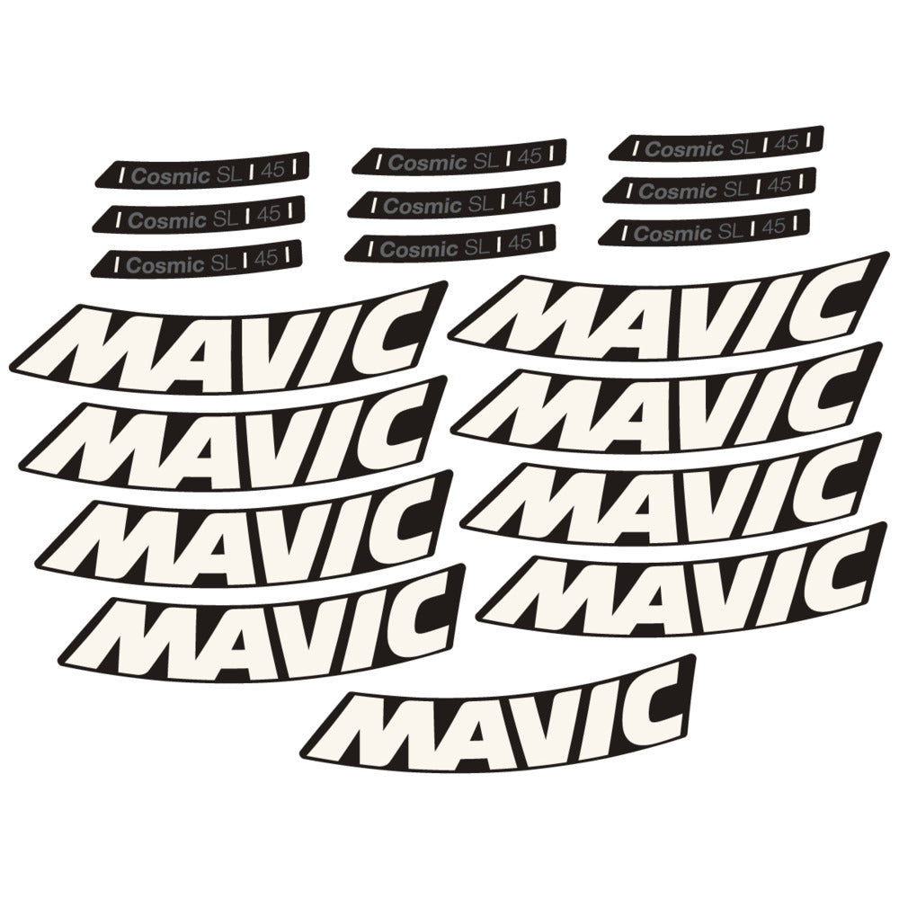 Stickers Compatible Decal Mavic Cosmic SL 45 2025 compatibles - Autocollants roue vélo route