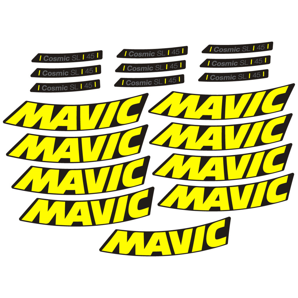 Stickers Compatible Decal Mavic Cosmic SL 45 2025 compatibles - Autocollants roue vélo route