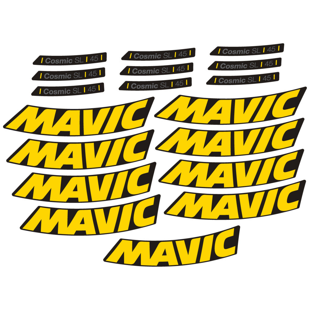 Stickers Compatible Decal Mavic Cosmic SL 45 2025 compatibles - Autocollants roue vélo route