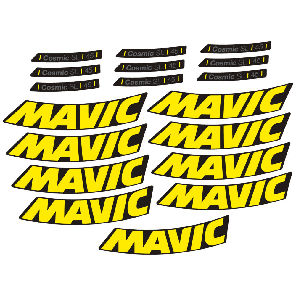 Stickers Compatible Decal Mavic Cosmic SL 45 2025 compatibles - Autocollants roue vélo route