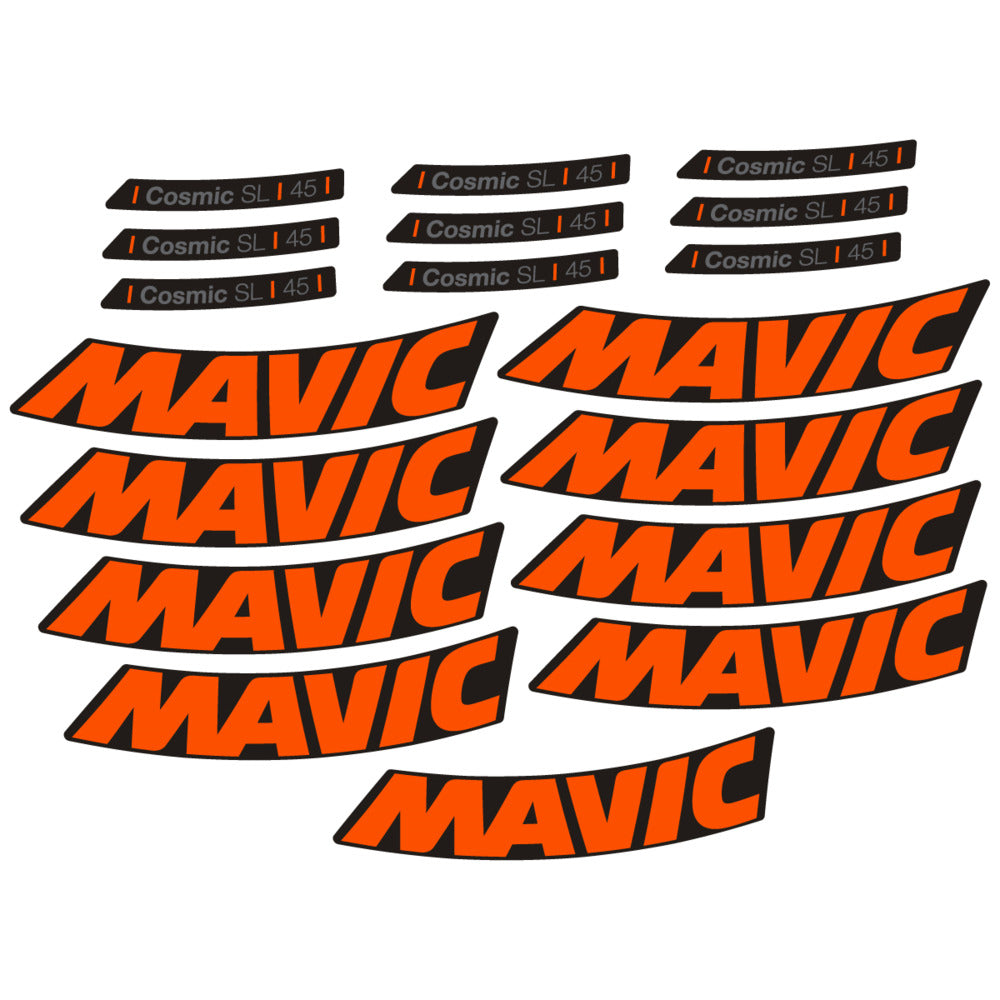 Stickers Compatible Decal Mavic Cosmic SL 45 2025 compatibles - Autocollants roue vélo route