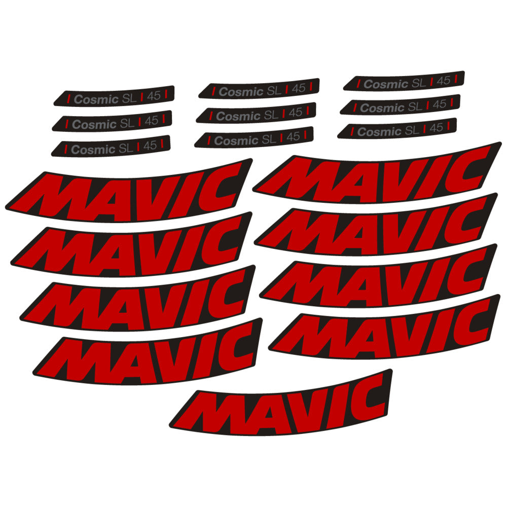Stickers Compatible Decal Mavic Cosmic SL 45 2025 compatibles - Autocollants roue vélo route