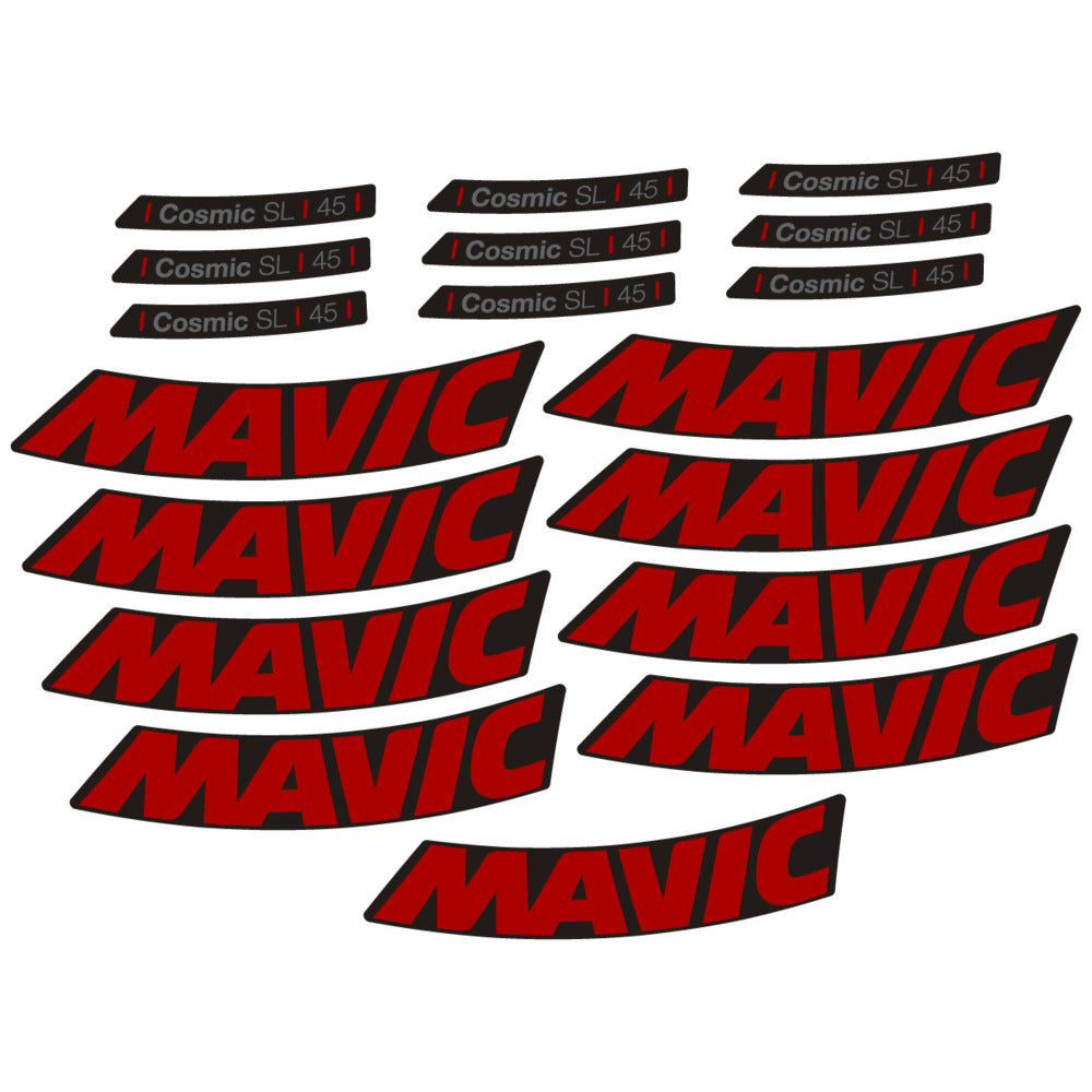 Stickers Compatible Decal Mavic Cosmic SL 45 2025 compatibles - Autocollants roue vélo route