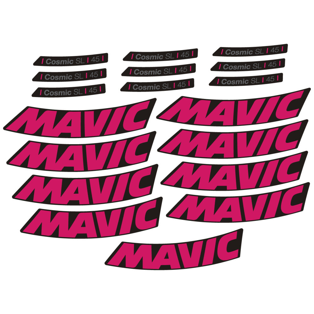 Stickers Compatible Decal Mavic Cosmic SL 45 2025 compatibles - Autocollants roue vélo route