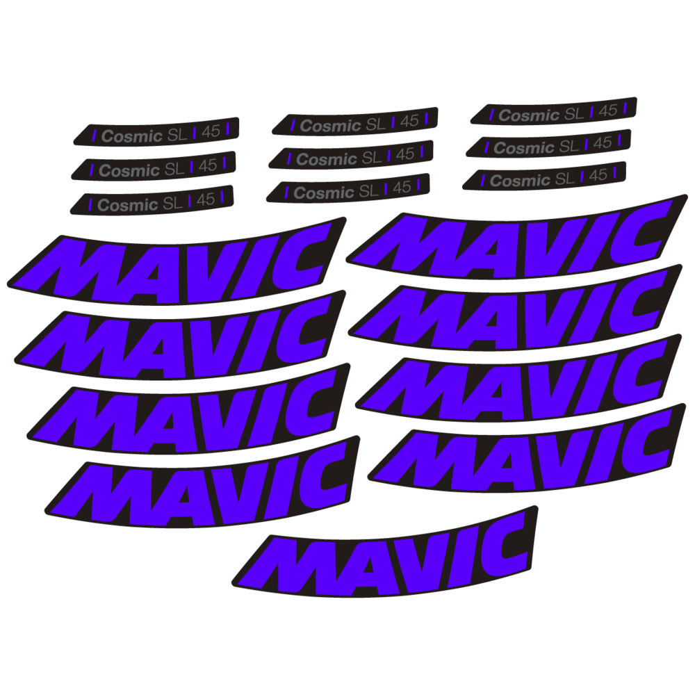 Stickers Compatible Decal Mavic Cosmic SL 45 2025 compatibles - Autocollants roue vélo route