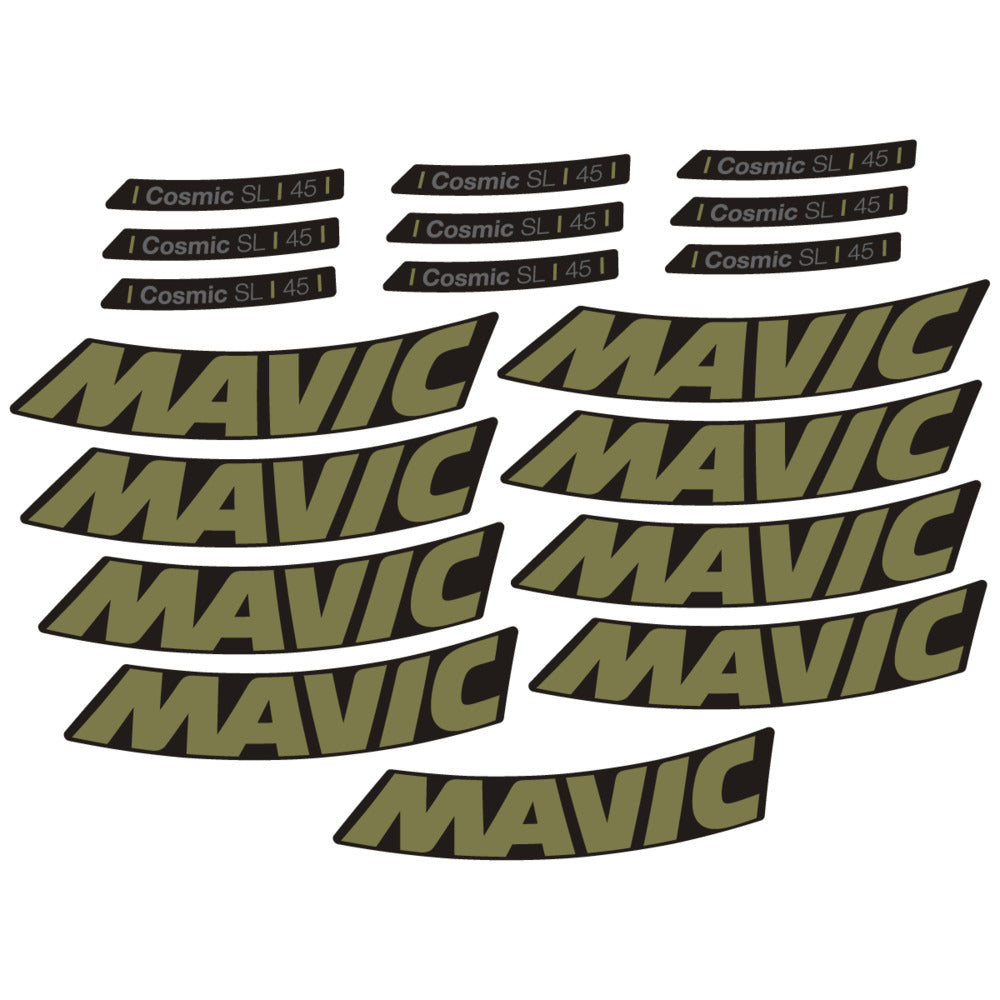 Stickers Compatible Decal Mavic Cosmic SL 45 2025 compatibles - Autocollants roue vélo route