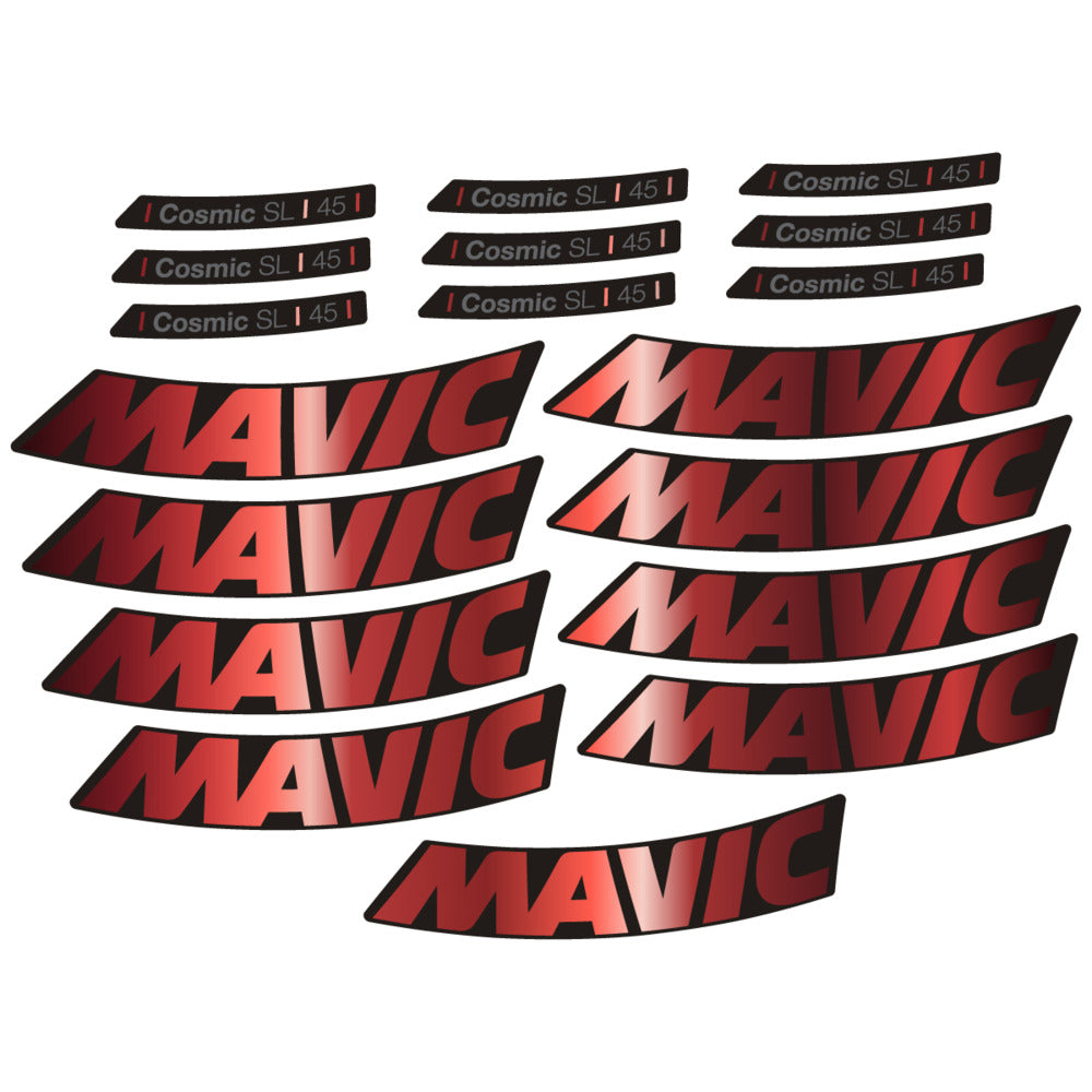 Stickers Compatible Decal Mavic Cosmic SL 45 2025 compatibles - Autocollants roue vélo route