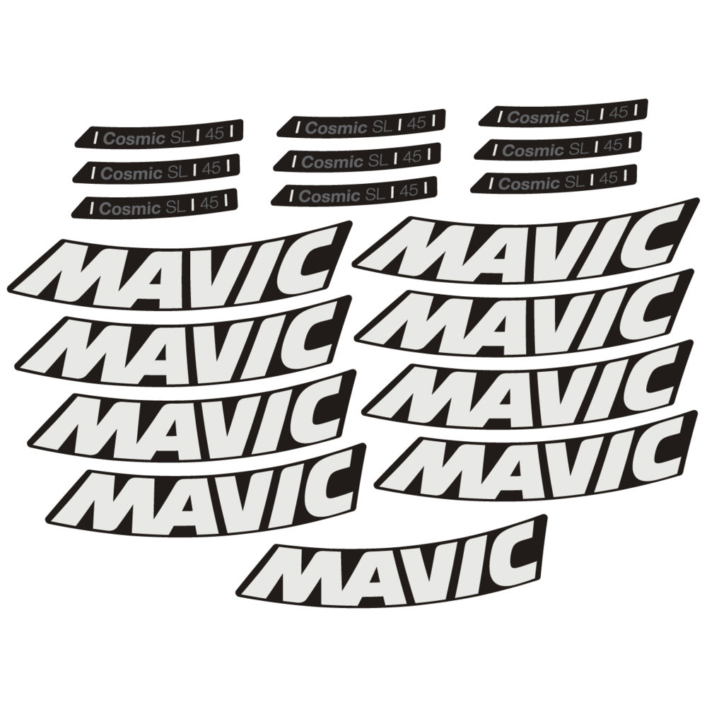 Stickers Compatible Decal Mavic Cosmic SL 45 2025 compatibles - Autocollants roue vélo route