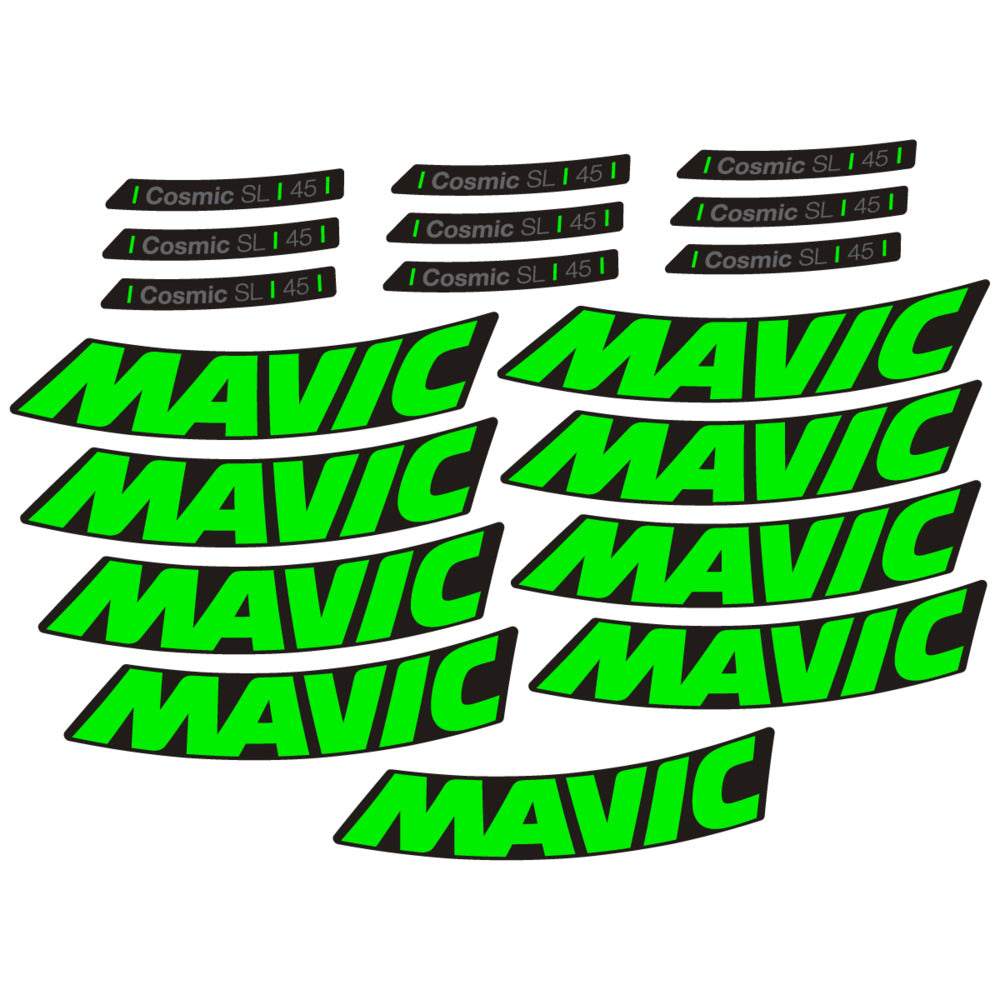 Stickers Compatible Decal Mavic Cosmic SL 45 2025 compatibles - Autocollants roue vélo route