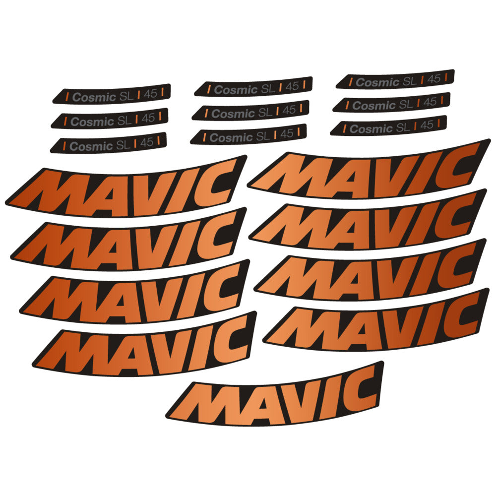 Stickers Compatible Decal Mavic Cosmic SL 45 2025 compatibles - Autocollants roue vélo route