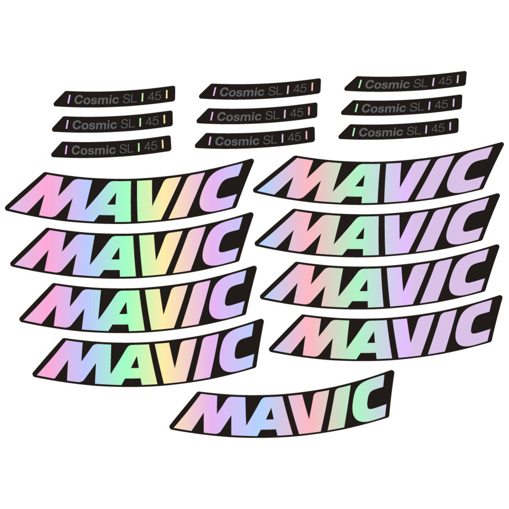 Stickers Compatible Decal Mavic Cosmic SL 45 2025 compatibles - Autocollants roue vélo route