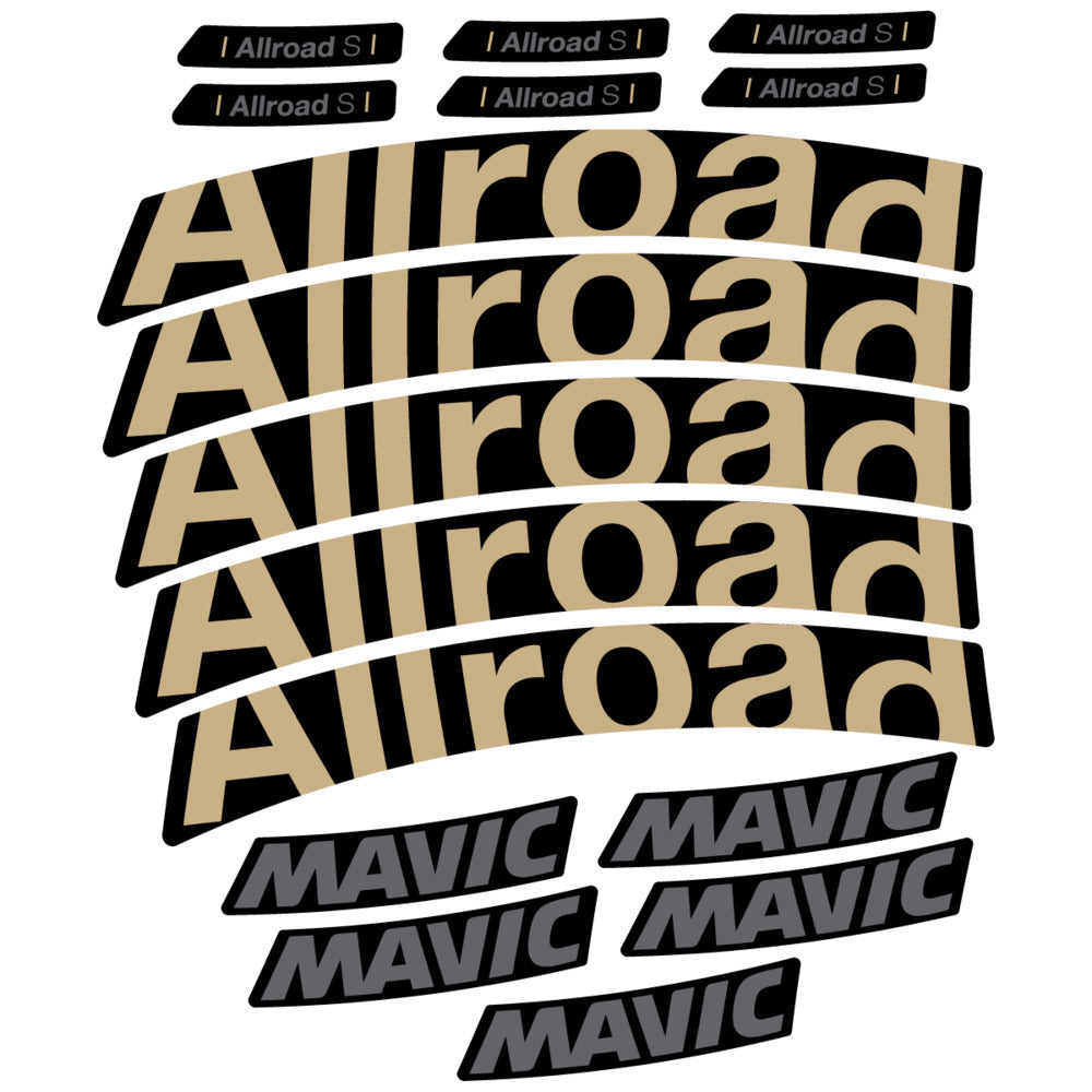 Stickers Compatible Decal Mavic Allroad S 2025 compatibles - Autocollants roue vélo route