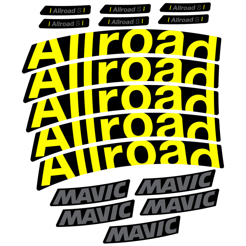 Stickers Compatible Decal Mavic Allroad S 2025 compatibles - Autocollants roue vélo route