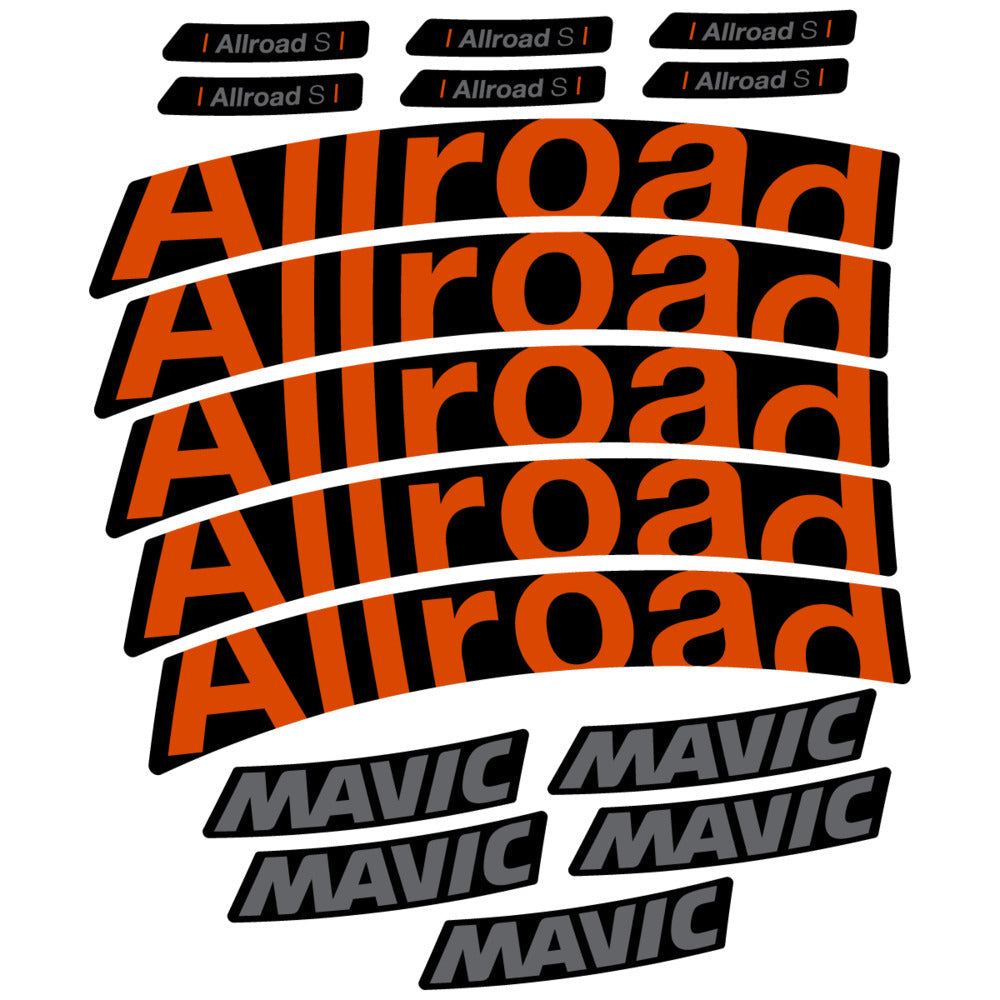 Stickers Compatible Decal Mavic Allroad S 2025 compatibles - Autocollants roue vélo route