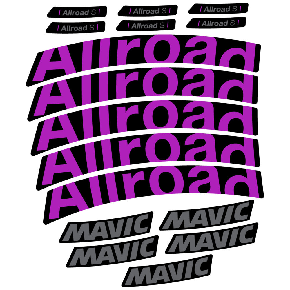 Stickers Compatible Decal Mavic Allroad S 2025 compatibles - Autocollants roue vélo route