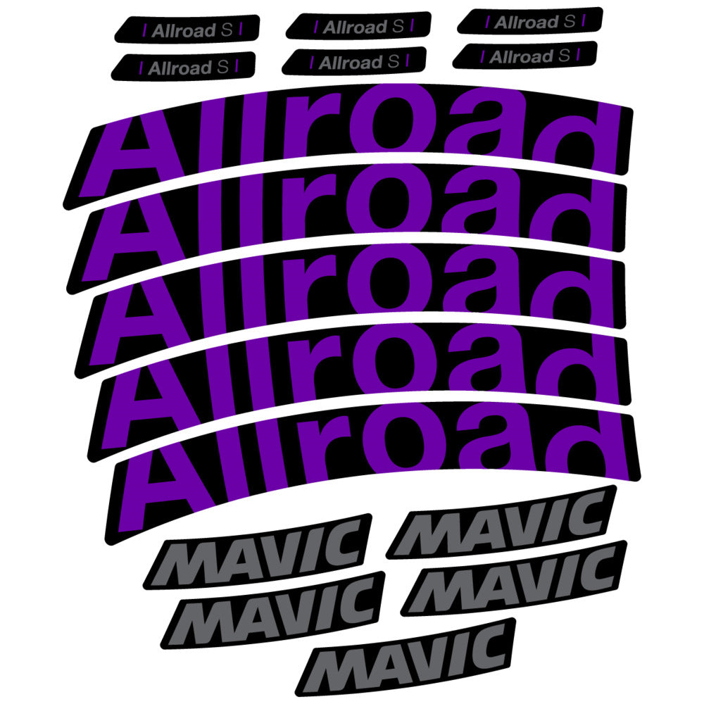 Stickers Compatible Decal Mavic Allroad S 2025 compatibles - Autocollants roue vélo route