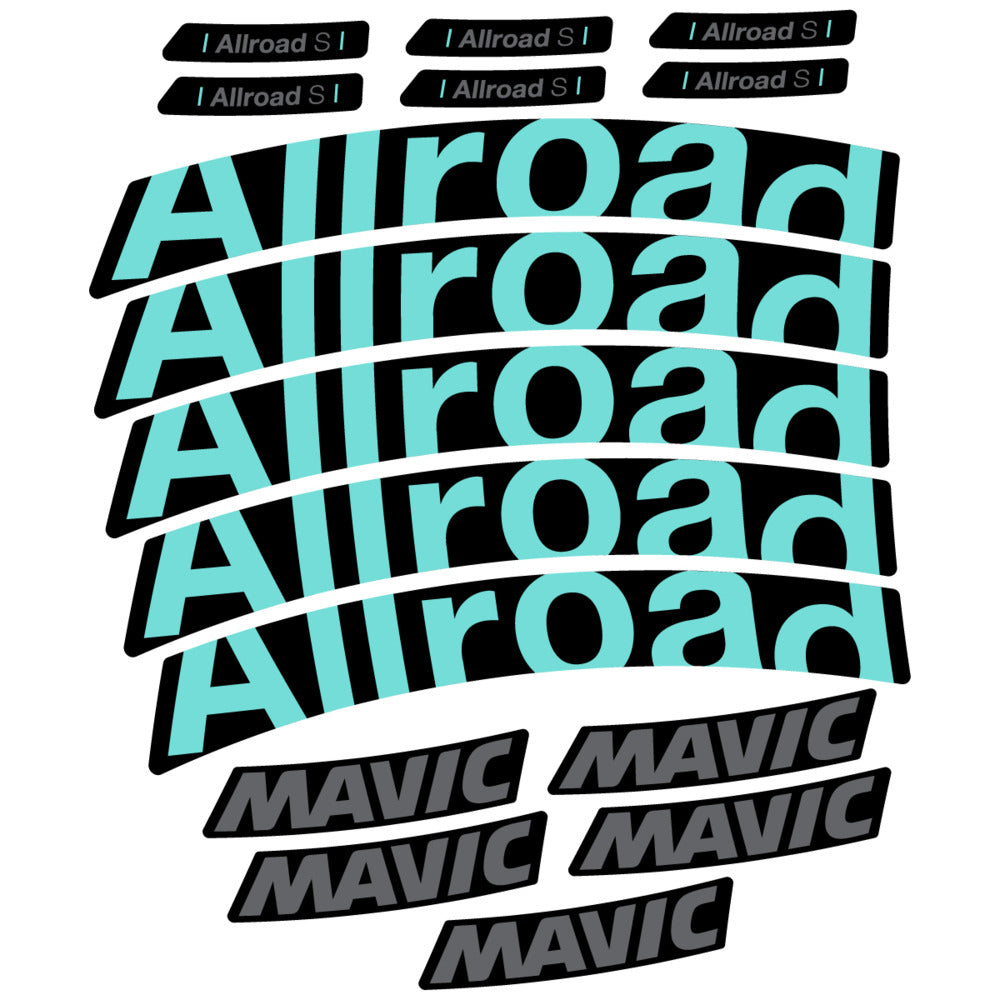 Stickers Compatible Decal Mavic Allroad S 2025 compatibles - Autocollants roue vélo route