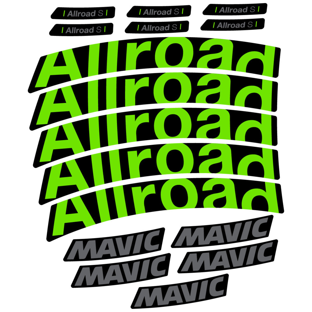 Stickers Compatible Decal Mavic Allroad S 2025 compatibles - Autocollants roue vélo route