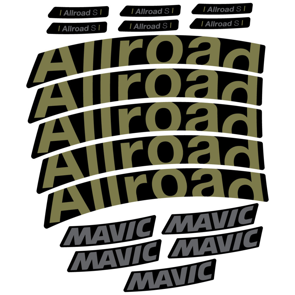 Stickers Compatible Decal Mavic Allroad S 2025 compatibles - Autocollants roue vélo route