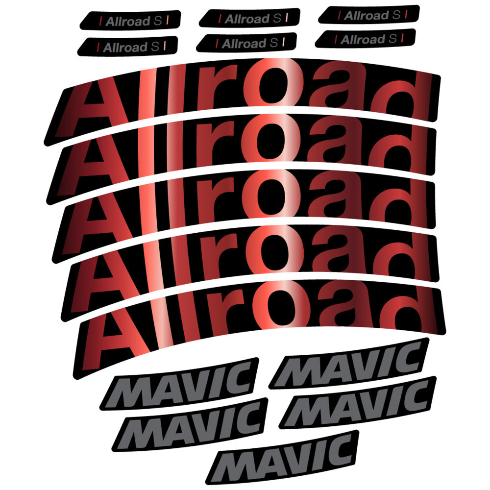 Stickers Compatible Decal Mavic Allroad S 2025 compatibles - Autocollants roue vélo route