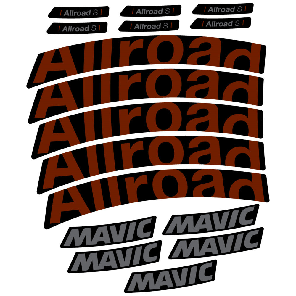 Stickers Compatible Decal Mavic Allroad S 2025 compatibles - Autocollants roue vélo route