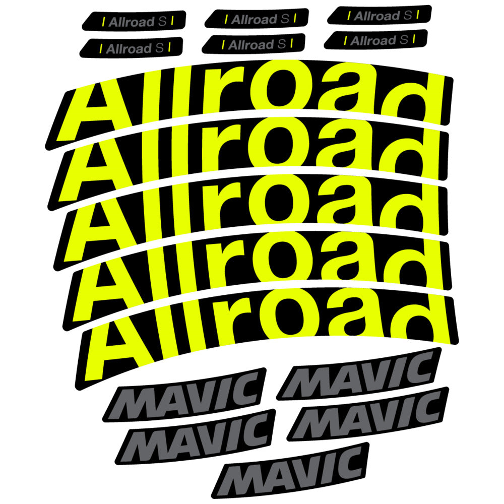 Stickers Compatible Decal Mavic Allroad S 2025 compatibles - Autocollants roue vélo route