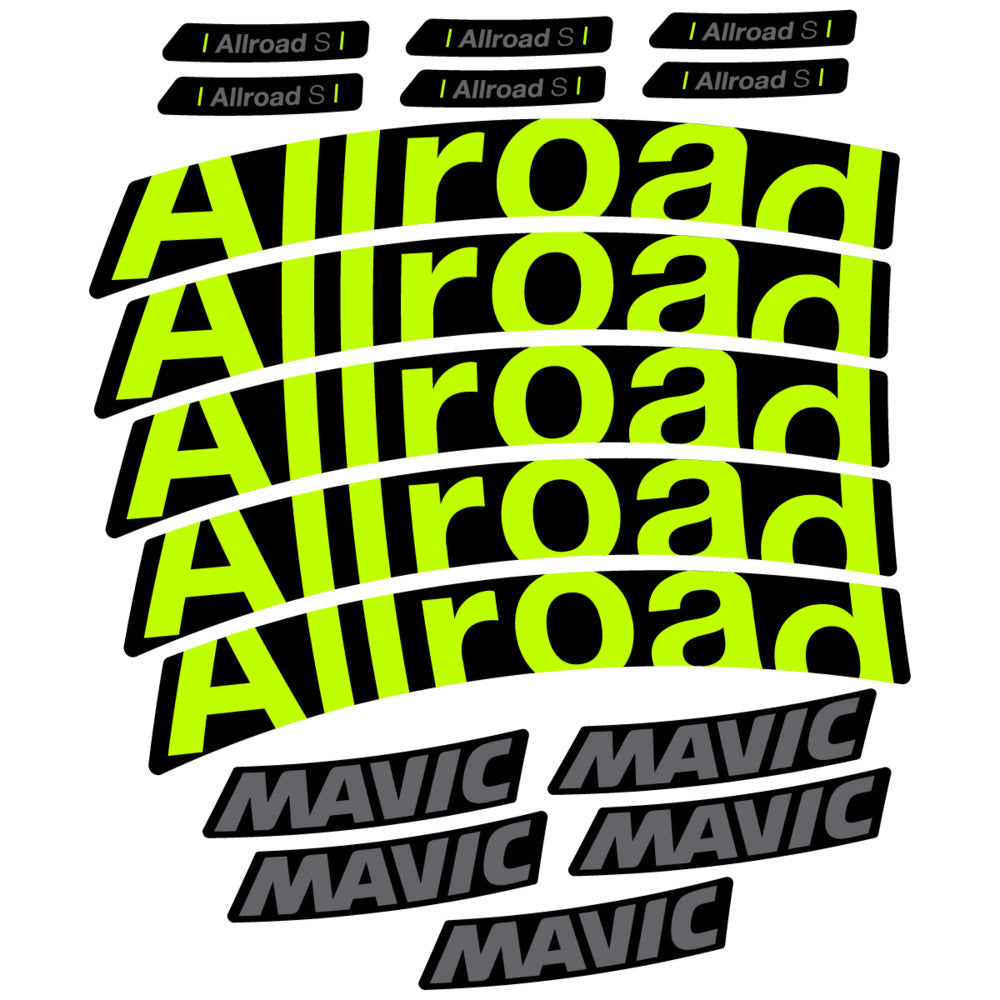 Stickers Compatible Decal Mavic Allroad S 2025 compatibles - Autocollants roue vélo route