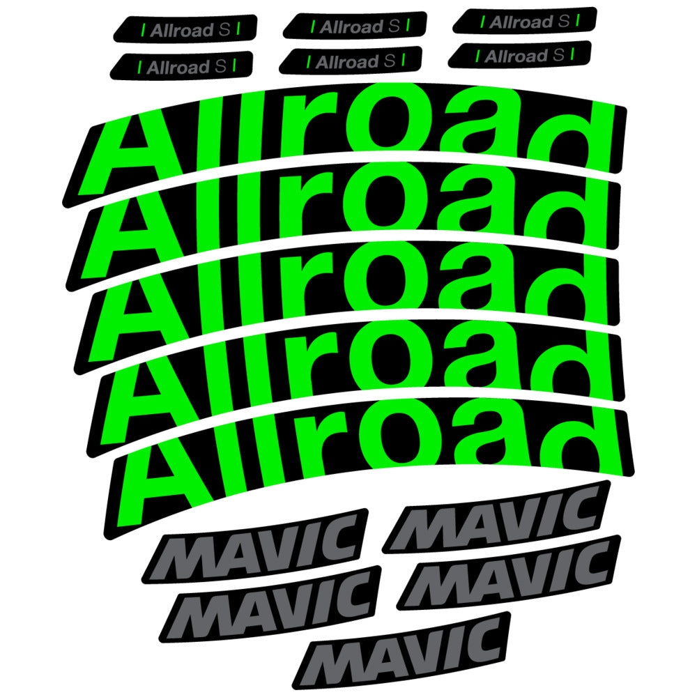 Stickers Compatible Decal Mavic Allroad S 2025 compatibles - Autocollants roue vélo route